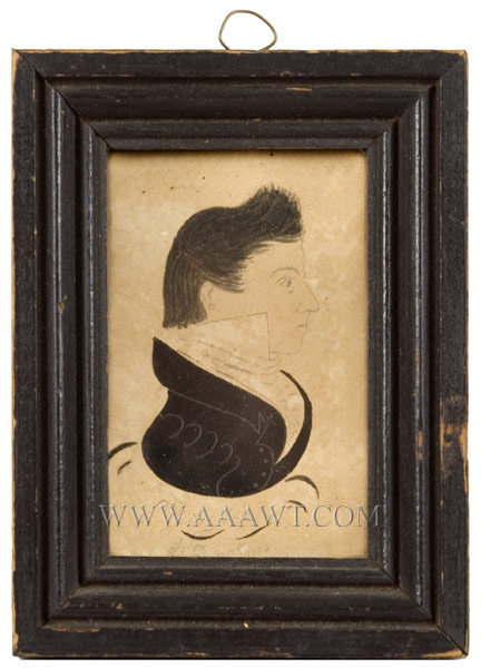 Silhouette, Man, Pencil and Watercolor
By D. N. Jones, on Back, entire view